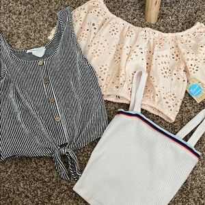 Crop top bundle size small